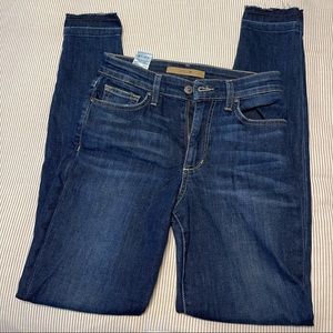 Joe’s Jeans size 25 ankle jean with raw hem. Only worn a handful of times